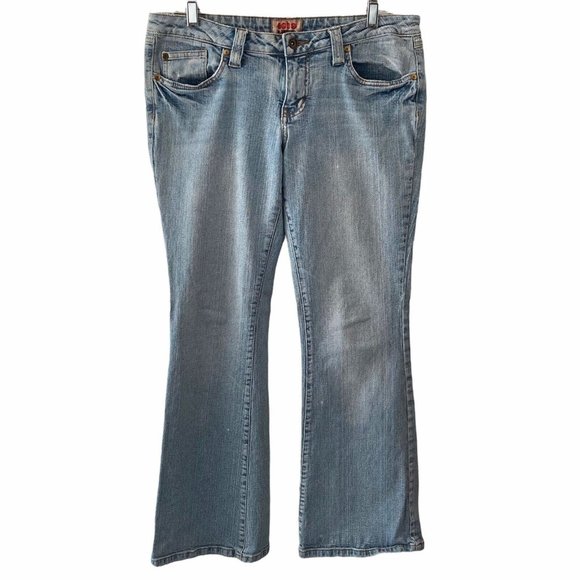 NOBO No Boundaries Jeans Womens 11 Juniors Light Wash Low Rise Stretch - Picture 1 of 12